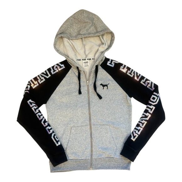 PINK Victoria's Secret Silver Mermaid Bling Jacket & Jogger Set! EUC! - Picture 7 of 10